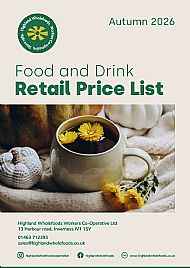 food and drink pricelist autumn 2026
